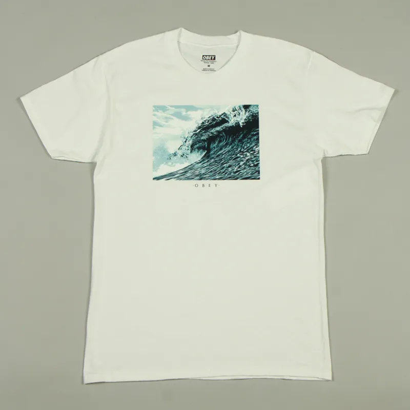 OBEY Wave of Distress T-Shirt - White